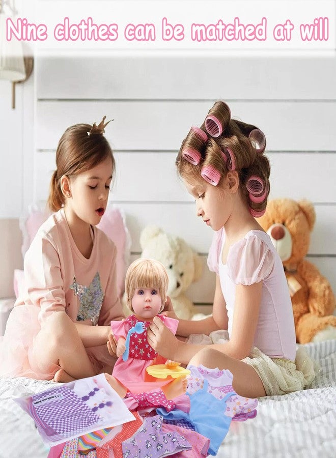 MLcnleS 12 Inch Baby Doll Clothing - Girls Baby Dolls Clothing Include 2 underw, 1 Plate, 1 Fork, 1 Spoon, 2 Bowls, and 1 Pacifier Accessories, Gifts for 3 + Year Old Girl - Image 4